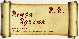 Minja Ugrina vizit kartica